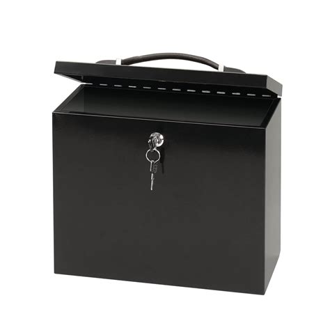 lockable metal file storage box|lockable steel storage box.